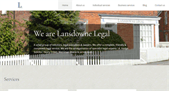 Desktop Screenshot of lansdownelegal.com