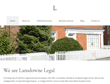 Tablet Screenshot of lansdownelegal.com